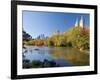 Central Park and Buildings Viewed Across Lake in Autumn, Manhattan, New York City-Gavin Hellier-Framed Photographic Print