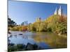 Central Park and Buildings Viewed Across Lake in Autumn, Manhattan, New York City-Gavin Hellier-Mounted Photographic Print