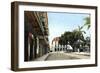 Central Park and Canal Building, Panama City, Panama, C1920S-null-Framed Premium Giclee Print