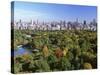 Central Park and Manhattan Buildings-Rudy Sulgan-Stretched Canvas