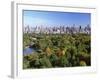 Central Park and Manhattan Buildings-Rudy Sulgan-Framed Photographic Print