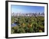 Central Park and Manhattan Buildings-Rudy Sulgan-Framed Photographic Print