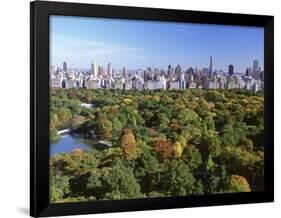 Central Park and Manhattan Buildings-Rudy Sulgan-Framed Photographic Print