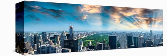 Central Park at Dawn-null-Stretched Canvas