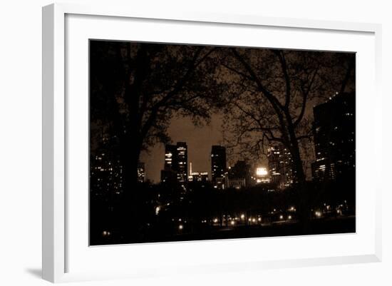 Central Park at Night I-Erin Berzel-Framed Photographic Print