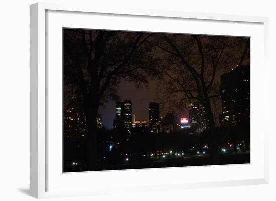 Central Park at Night II-Erin Berzel-Framed Photographic Print