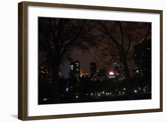 Central Park at Night II-Erin Berzel-Framed Photographic Print