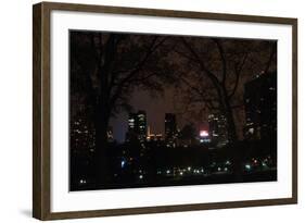 Central Park at Night II-Erin Berzel-Framed Photographic Print