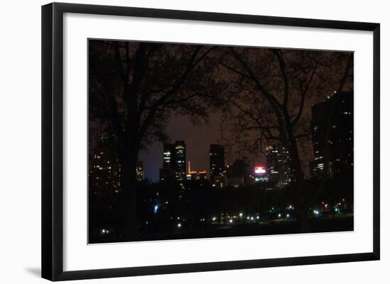 Central Park at Night II-Erin Berzel-Framed Photographic Print