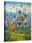 Central Park Balloons-Bill Bell-Stretched Canvas