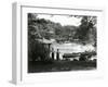 Central Park Boat House, C.1910-21 (B/W Photo)-William Davis Hassler-Framed Giclee Print