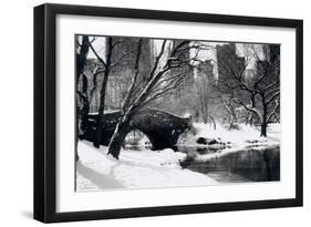 Central Park Bridge-Igor Maloratsky-Framed Art Print