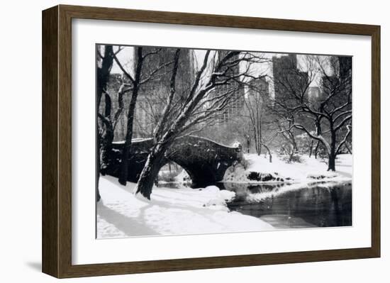 Central Park Bridge-Igor Maloratsky-Framed Art Print