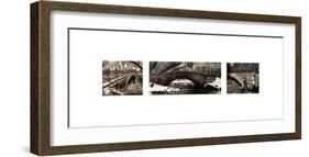 Central Park Bridges (tryptych)-Christopher Bliss-Framed Giclee Print