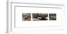 Central Park Bridges (tryptych)-Christopher Bliss-Framed Giclee Print