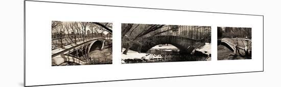 Central Park Bridges (tryptych)-Christopher Bliss-Mounted Giclee Print