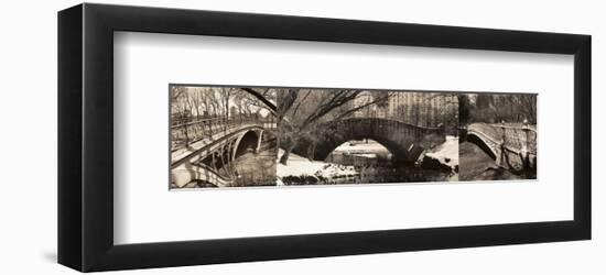 Central Park Bridges (tryptych)-Chris Bliss-Framed Art Print