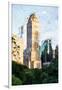 Central Park Building - In the Style of Oil Painting-Philippe Hugonnard-Framed Giclee Print