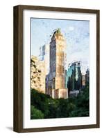 Central Park Building - In the Style of Oil Painting-Philippe Hugonnard-Framed Giclee Print