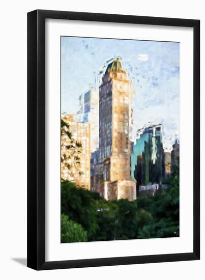 Central Park Building - In the Style of Oil Painting-Philippe Hugonnard-Framed Giclee Print