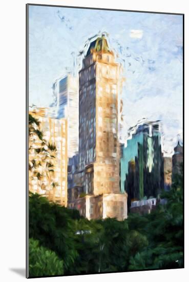 Central Park Building - In the Style of Oil Painting-Philippe Hugonnard-Mounted Giclee Print