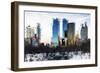 Central Park Buildings II - In the Style of Oil Painting-Philippe Hugonnard-Framed Giclee Print