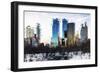 Central Park Buildings II - In the Style of Oil Painting-Philippe Hugonnard-Framed Giclee Print