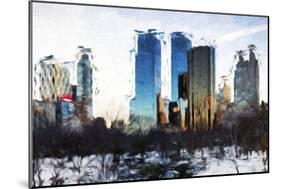 Central Park Buildings II - In the Style of Oil Painting-Philippe Hugonnard-Mounted Giclee Print