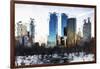 Central Park Buildings II - In the Style of Oil Painting-Philippe Hugonnard-Framed Giclee Print