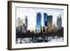 Central Park Buildings II - In the Style of Oil Painting-Philippe Hugonnard-Framed Giclee Print