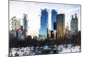 Central Park Buildings II - In the Style of Oil Painting-Philippe Hugonnard-Mounted Giclee Print