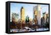 Central Park Buildings - In the Style of Oil Painting-Philippe Hugonnard-Framed Stretched Canvas