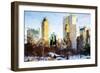 Central Park Buildings - In the Style of Oil Painting-Philippe Hugonnard-Framed Giclee Print