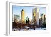 Central Park Buildings - In the Style of Oil Painting-Philippe Hugonnard-Framed Giclee Print