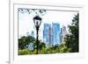 Central Park Buildings IV - In the Style of Oil Painting-Philippe Hugonnard-Framed Giclee Print