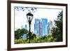 Central Park Buildings IV - In the Style of Oil Painting-Philippe Hugonnard-Framed Giclee Print