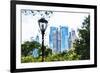 Central Park Buildings IV - In the Style of Oil Painting-Philippe Hugonnard-Framed Giclee Print