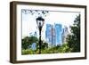 Central Park Buildings IV - In the Style of Oil Painting-Philippe Hugonnard-Framed Giclee Print