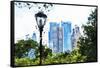 Central Park Buildings IV - In the Style of Oil Painting-Philippe Hugonnard-Framed Stretched Canvas