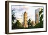 Central Park Buildings X - In the Style of Oil Painting-Philippe Hugonnard-Framed Giclee Print