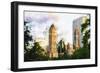 Central Park Buildings X - In the Style of Oil Painting-Philippe Hugonnard-Framed Giclee Print