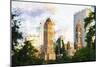 Central Park Buildings X - In the Style of Oil Painting-Philippe Hugonnard-Mounted Giclee Print