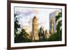 Central Park Buildings X - In the Style of Oil Painting-Philippe Hugonnard-Framed Giclee Print