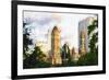 Central Park Buildings X - In the Style of Oil Painting-Philippe Hugonnard-Framed Giclee Print