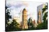 Central Park Buildings X - In the Style of Oil Painting-Philippe Hugonnard-Stretched Canvas