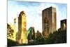 Central Park Buildings-Philippe Hugonnard-Mounted Giclee Print