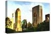 Central Park Buildings-Philippe Hugonnard-Stretched Canvas