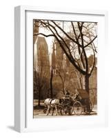 Central Park Carriage-Igor Maloratsky-Framed Art Print