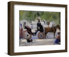 Central Park Carriage-George B. Luks-Framed Giclee Print