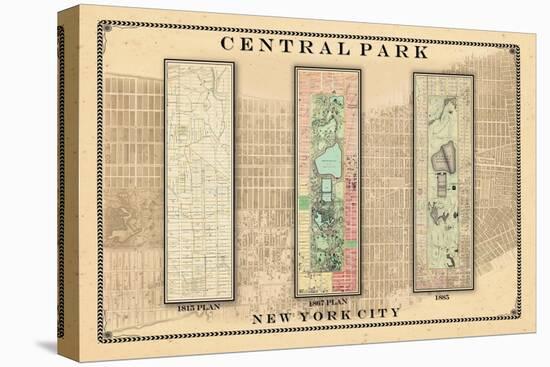 Central Park Development Composition1815-1885 - light, New York, United States, 2007-null-Stretched Canvas